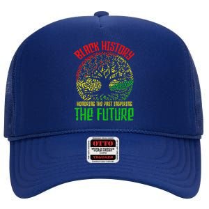 Honoring Past Inspiring Future Black History Month High Crown Mesh Back Trucker Hat