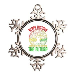 Honoring Past Inspiring Future Black History Month Metallic Star Ornament