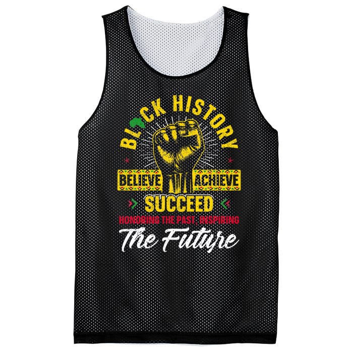 Honoring Past Inspiring Future Black History Month Mesh Reversible Basketball Jersey Tank