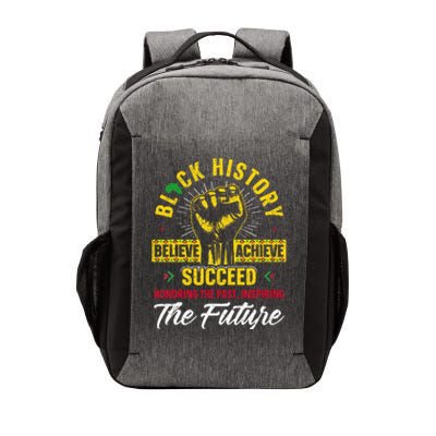 Honoring Past Inspiring Future Black History Month Vector Backpack