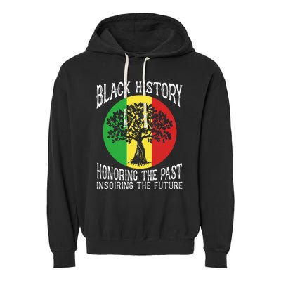 Honoring Past Inspiring Future African BHM Garment-Dyed Fleece Hoodie