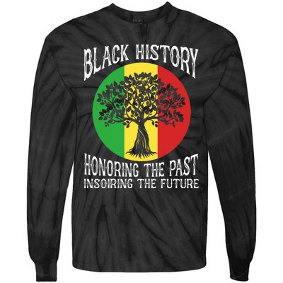 Honoring Past Inspiring Future African BHM Tie-Dye Long Sleeve Shirt