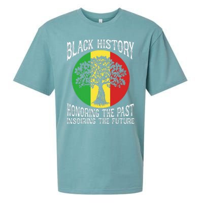 Honoring Past Inspiring Future African BHM Sueded Cloud Jersey T-Shirt