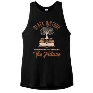 Honoring Past Inspiring Future  Black History Month Ladies PosiCharge Tri-Blend Wicking Tank