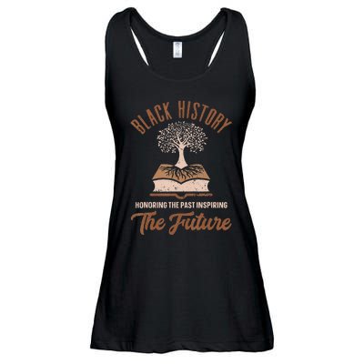 Honoring Past Inspiring Future  Black History Month Ladies Essential Flowy Tank