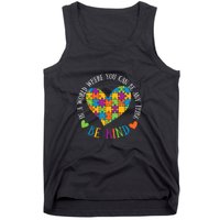 Heart Puzzle In A World Where You An Be Anything Be Kind Autism Awareness Tank Top