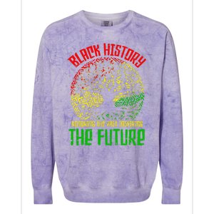 Honoring Past Inspiring Future  Black History Month Colorblast Crewneck Sweatshirt