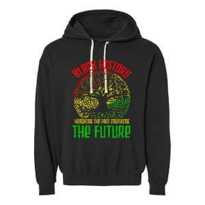 Honoring Past Inspiring Future  Black History Month Garment-Dyed Fleece Hoodie