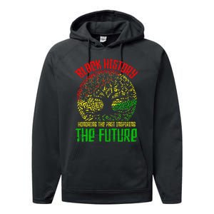 Honoring Past Inspiring Future  Black History Month Performance Fleece Hoodie