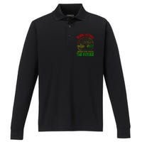 Honoring Past Inspiring Future  Black History Month Performance Long Sleeve Polo