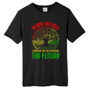 Honoring Past Inspiring Future  Black History Month Tall Fusion ChromaSoft Performance T-Shirt