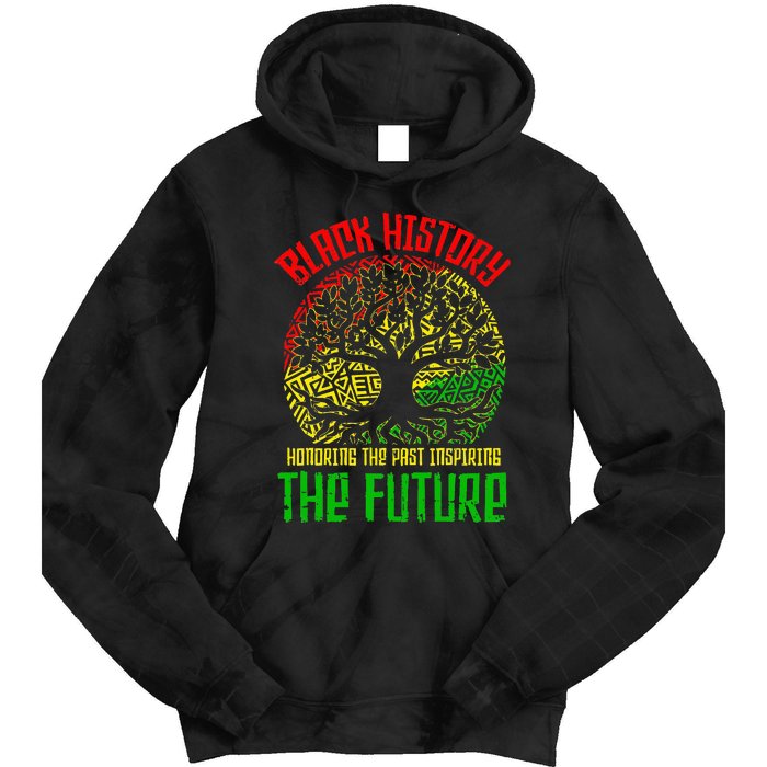 Honoring Past Inspiring Future  Black History Month Tie Dye Hoodie