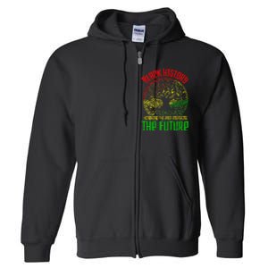 Honoring Past Inspiring Future  Black History Month Full Zip Hoodie