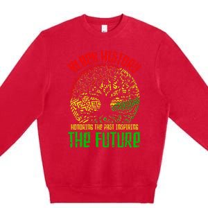 Honoring Past Inspiring Future  Black History Month Premium Crewneck Sweatshirt