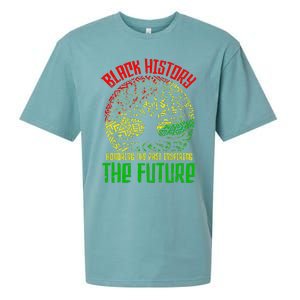 Honoring Past Inspiring Future  Black History Month Sueded Cloud Jersey T-Shirt