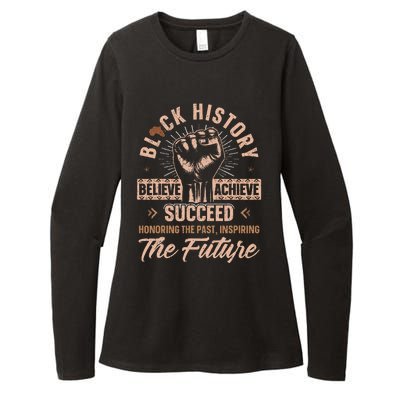 Honoring Past Inspiring Future Black History Month Womens CVC Long Sleeve Shirt