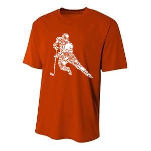 Hockey Player Ice Hockey Great Gift Youth Performance Sprint T-Shirt