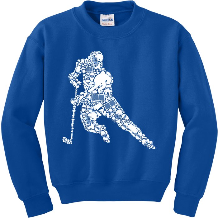 Hockey Player Ice Hockey Great Gift Kids Sweatshirt