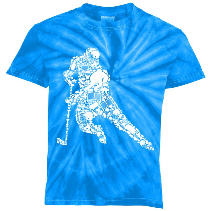 Hockey Player Ice Hockey Great Gift Kids Tie-Dye T-Shirt