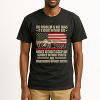 He Problem Is Not Gun Its Hearts Without God Political Usa Tall T-Shirt