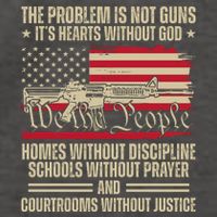 He Problem Is Not Gun Its Hearts Without God Political Usa Vector Backpack