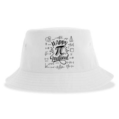 Happy Pi Irrational Symbol Pi Day Math Dont Be Irrational Sustainable Bucket Hat