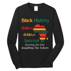 Honoring Past Inspiring Future Black History Month Long Sleeve Shirt