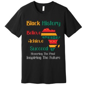 Honoring Past Inspiring Future Black History Month Premium T-Shirt