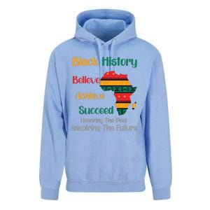 Honoring Past Inspiring Future Black History Month Unisex Surf Hoodie