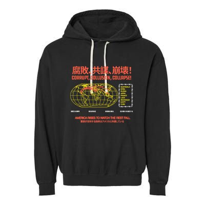 Hasan PikerS Ideologie Skull Garment-Dyed Fleece Hoodie