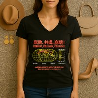 Hasan PikerS Ideologie Skull Women's V-Neck T-Shirt