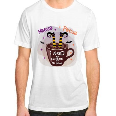 Hocus Pocus I Need Coffee To Focus Funny Halloween Costume Adult ChromaSoft Performance T-Shirt