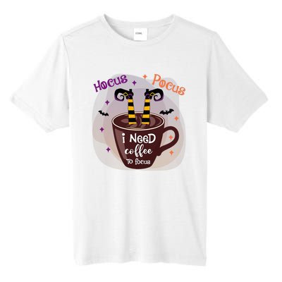 Hocus Pocus I Need Coffee To Focus Funny Halloween Costume Tall Fusion ChromaSoft Performance T-Shirt