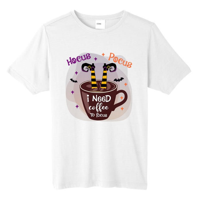 Hocus Pocus I Need Coffee To Focus Funny Halloween Costume Tall Fusion ChromaSoft Performance T-Shirt