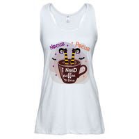 Hocus Pocus I Need Coffee To Focus Funny Halloween Costume Ladies Essential Flowy Tank