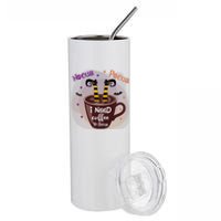 Hocus Pocus I Need Coffee To Focus Funny Halloween Costume Stainless Steel Tumbler