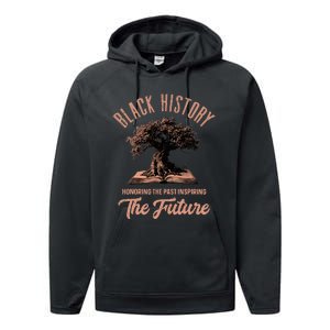 Honoring Past Inspiring Future Black History Month Performance Fleece Hoodie