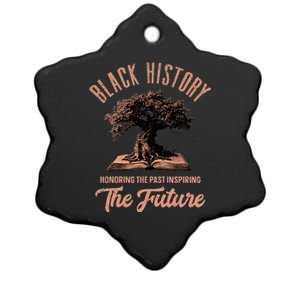 Honoring Past Inspiring Future Black History Month Ceramic Star Ornament