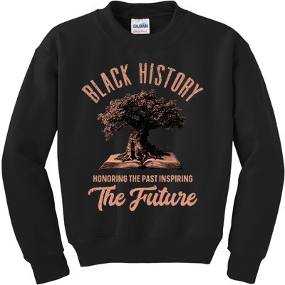 Honoring Past Inspiring Future Black History Month Kids Sweatshirt