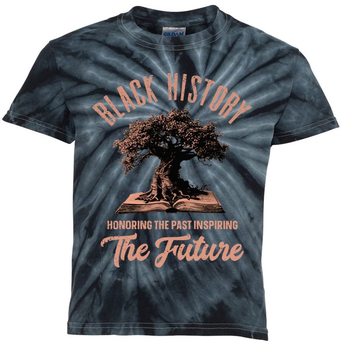 Honoring Past Inspiring Future Black History Month Kids Tie-Dye T-Shirt