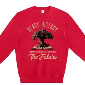 Honoring Past Inspiring Future Black History Month Premium Crewneck Sweatshirt