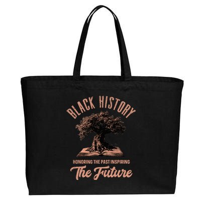 Honoring Past Inspiring Future Black History Month Cotton Canvas Jumbo Tote