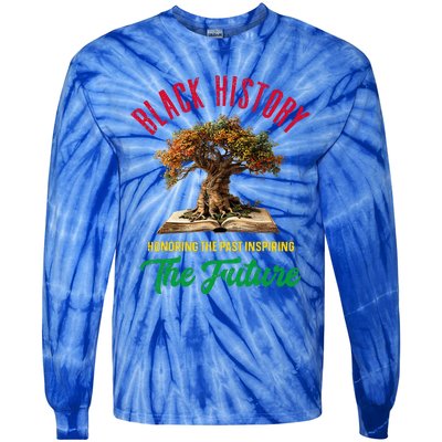 Honoring Past Inspiring Future Black History Month Tie-Dye Long Sleeve Shirt