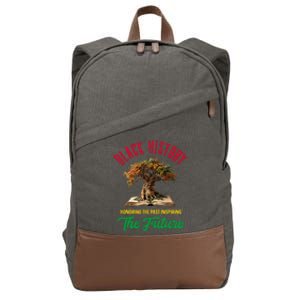 Honoring Past Inspiring Future Black History Month Cotton Canvas Backpack