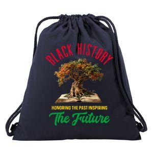 Honoring Past Inspiring Future Black History Month Drawstring Bag