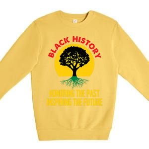 Honoring Past Inspiring Future Black History Month Gift Premium Crewneck Sweatshirt