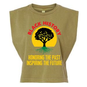 Honoring Past Inspiring Future Black History Month Gift Garment-Dyed Women's Muscle Tee