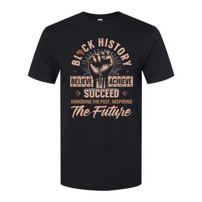 Honoring Past Inspiring Future Black History Month Softstyle® CVC T-Shirt