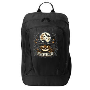 Halloween Pumpkin Jack O Lantern Trick Or Treat Cute Gift City Backpack