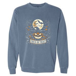 Halloween Pumpkin Jack O Lantern Trick Or Treat Cute Gift Garment-Dyed Sweatshirt